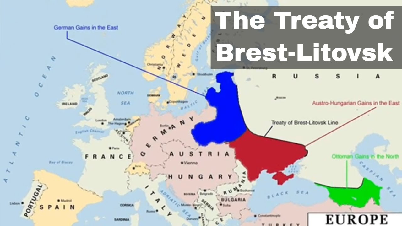 3rd March 1918: Treaty of Brest-Litovsk signed between Russia and the  Central Powers