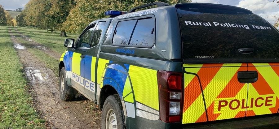 leics and rutland rural policing team vehicle