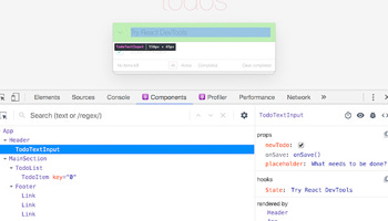 React Developer Tools chrome extension