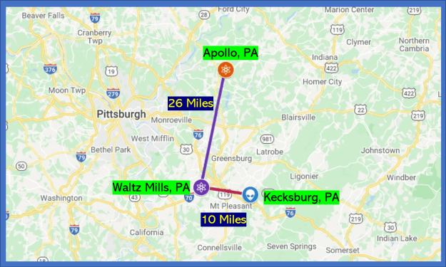 Kecksburg UFO near Apollo Pennsylvania 