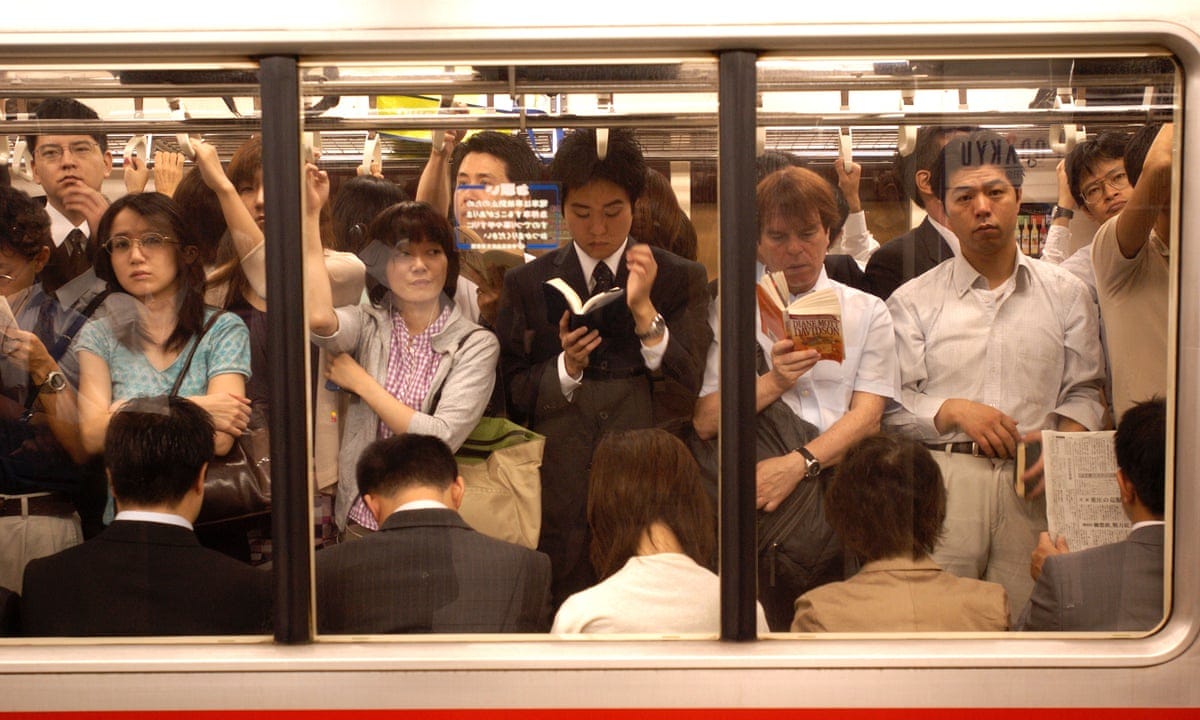 Game of thrones: commuter sells seat on crowded Tokyo train | Cities | The  Guardian