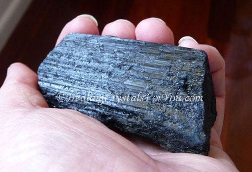 Hold Black Tourmaline In Your Hand