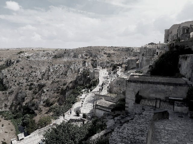 le desolate e affascinanti terre di Basilicata a Matera