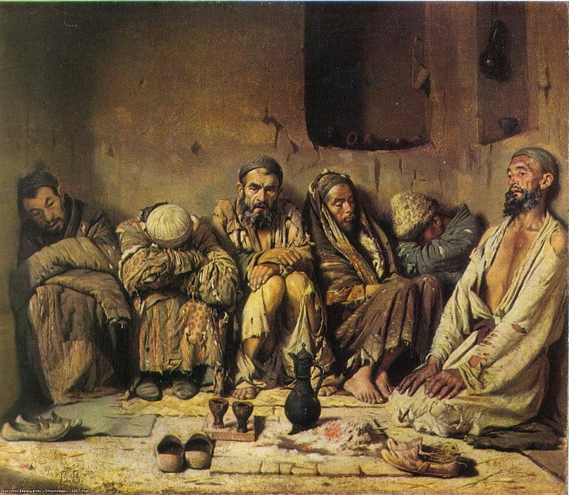 Eaters of Opium [Vasily Vereshchagin] | Sartle - Rogue Art History