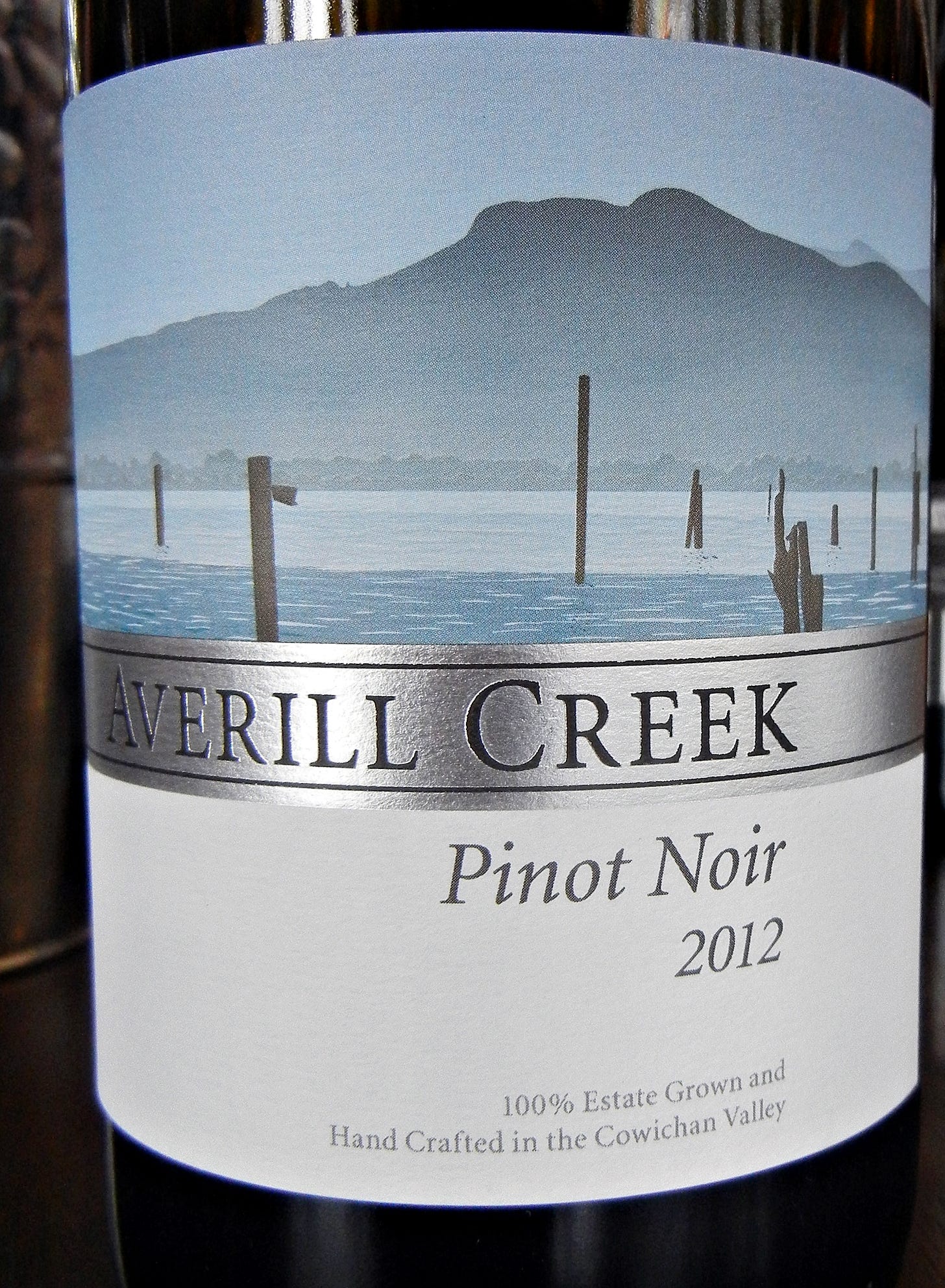 Averill Creek Pinot Noir 2012 Label - BC Pinot Noir Tasting Review 24 