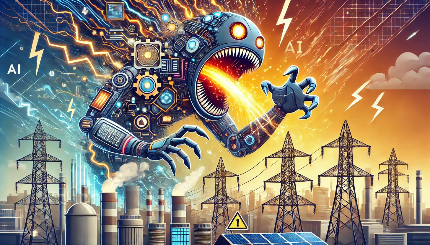 AI eating up power