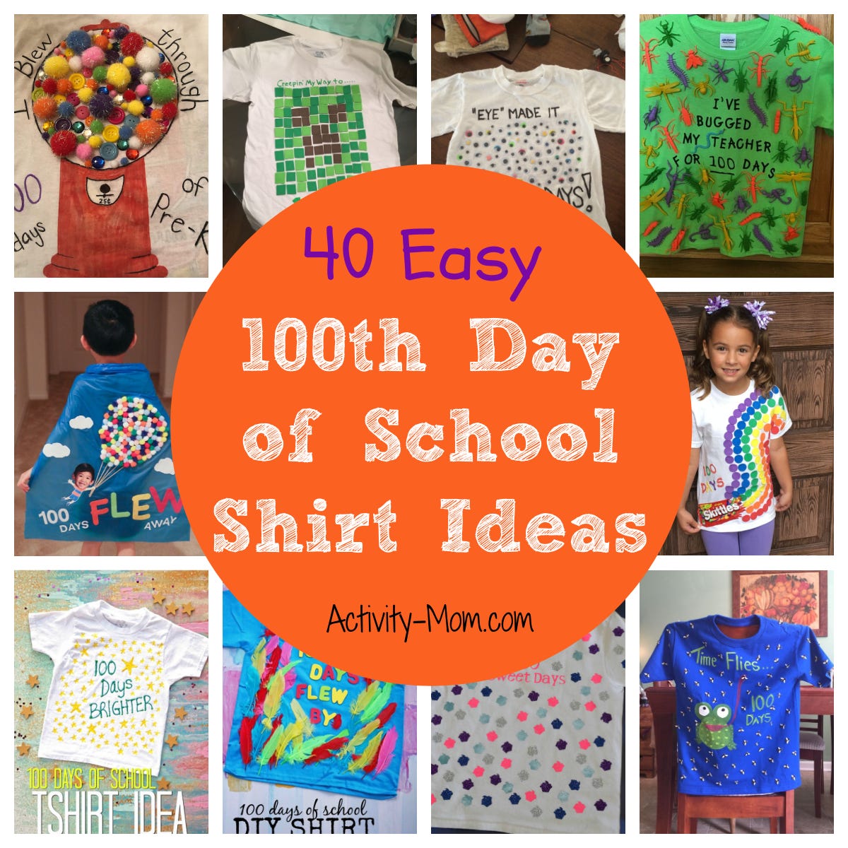 Easy 100 Days of School Shirt Ideas - The Activity Mom