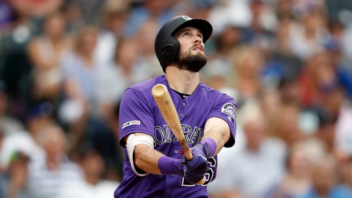 Rockies don't offer outfielder David Dahl new contract | 9news.com