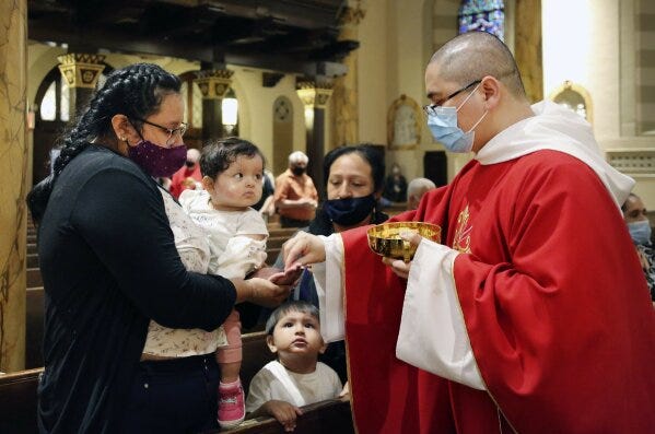 Two COVID-19-ravaged churches take different recovery paths | AP News