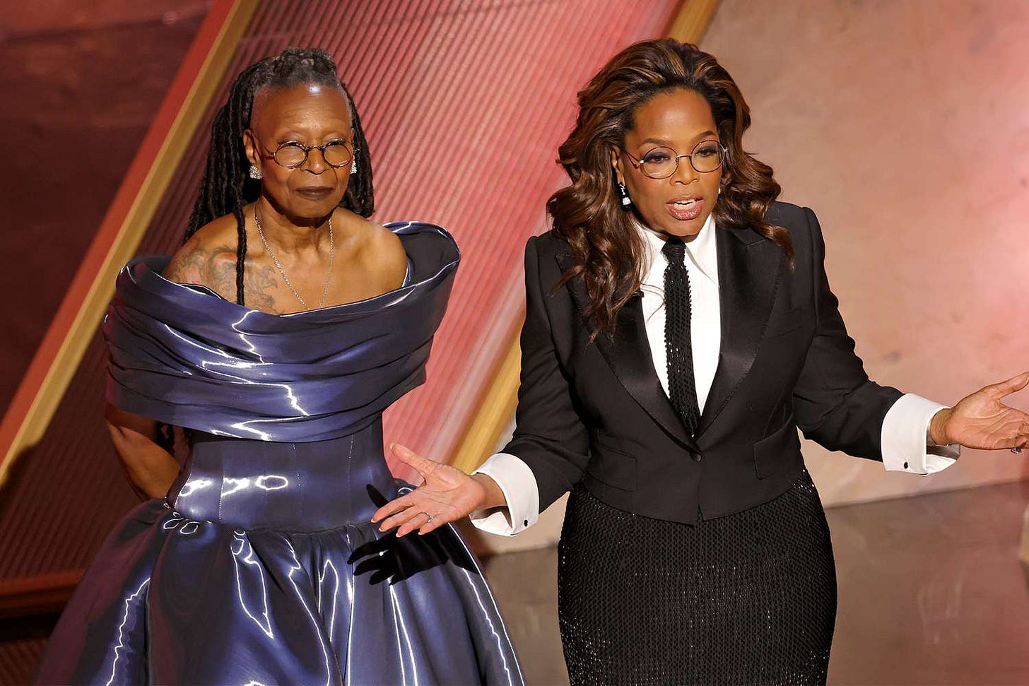 Color Purple' Costars Whoopi Goldberg and Oprah Winfrey Honor Quincy Jones  at Oscars 2025