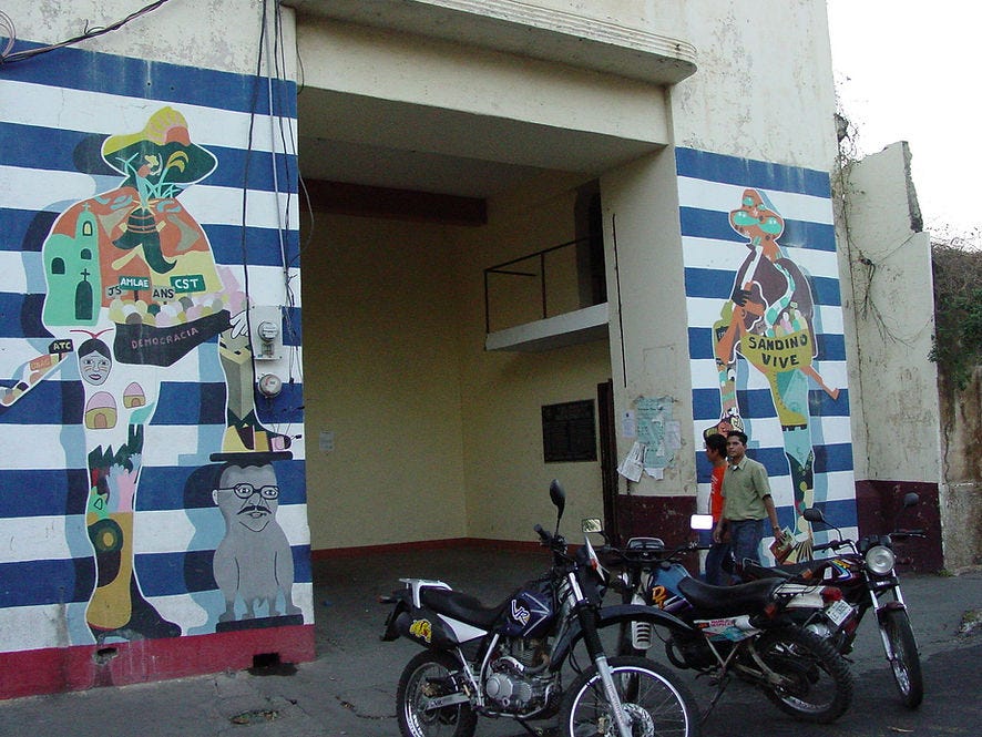 political mural in nicaragua