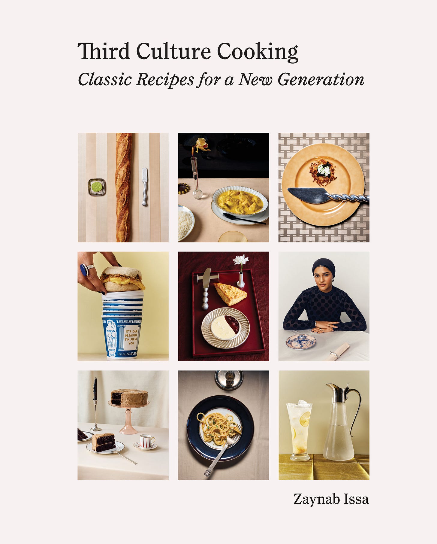 cover of Third Culture cooking with grid of food photos.