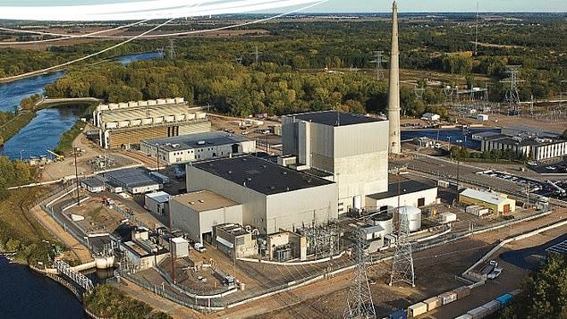 The Monticello plant is about 35 miles northwest of Minneapolis, upstream from the city on the Mississippi River. The plant leaked 400,000 gallons of radioactive water in November