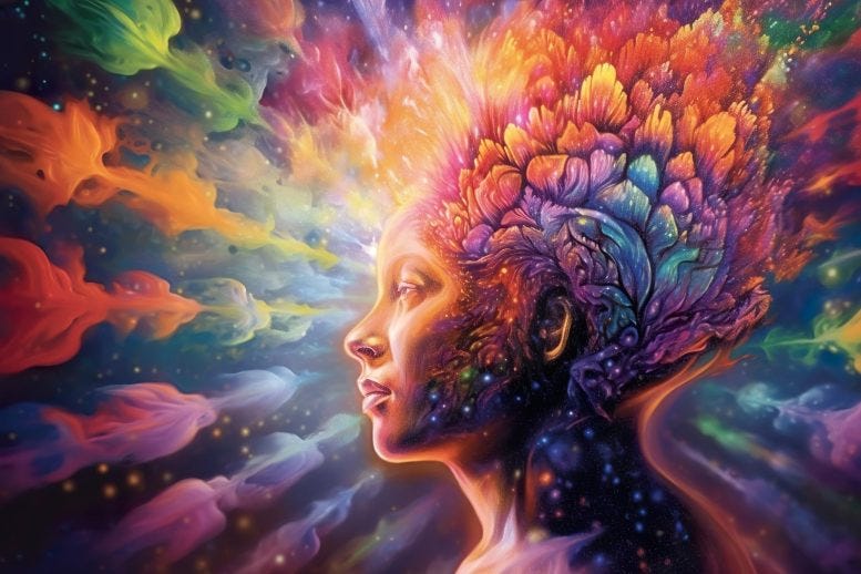 Uplifting Psychedelic Experience Concept Art