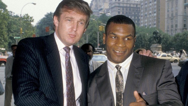 donald trump with mike tyson