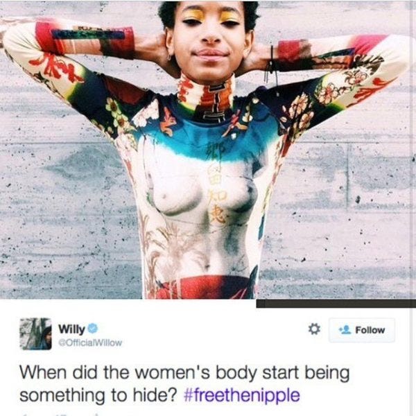 willow smith instagram scandal body 2015