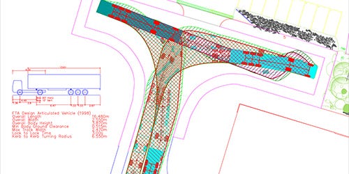 VEHICLE SWEPT PATH ANALYSIS | JP Transport & Highway Consultant