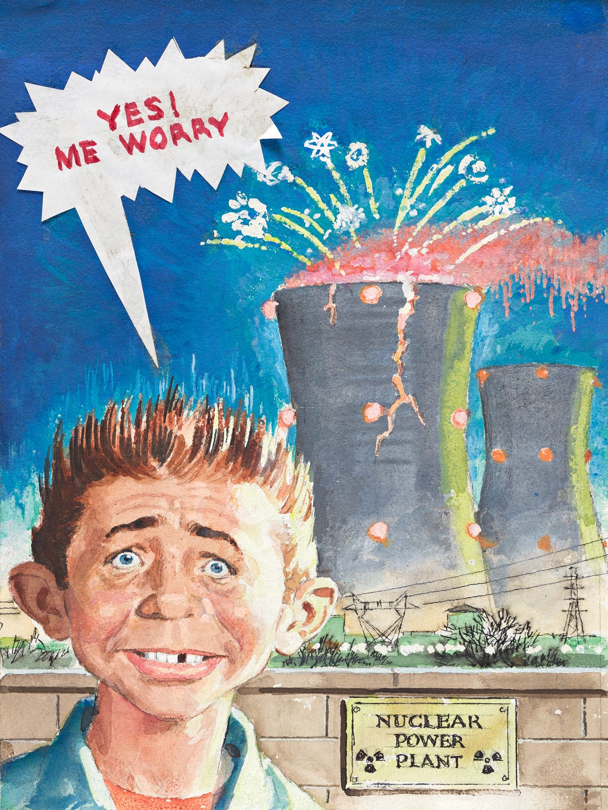 NORMAN MINGO (1896-1980) Yes! Me Worry. [MAD MAGAZINE]