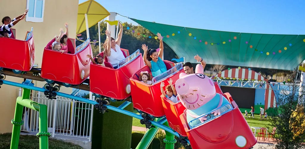 Peppa Pig Theme Park roller coaster