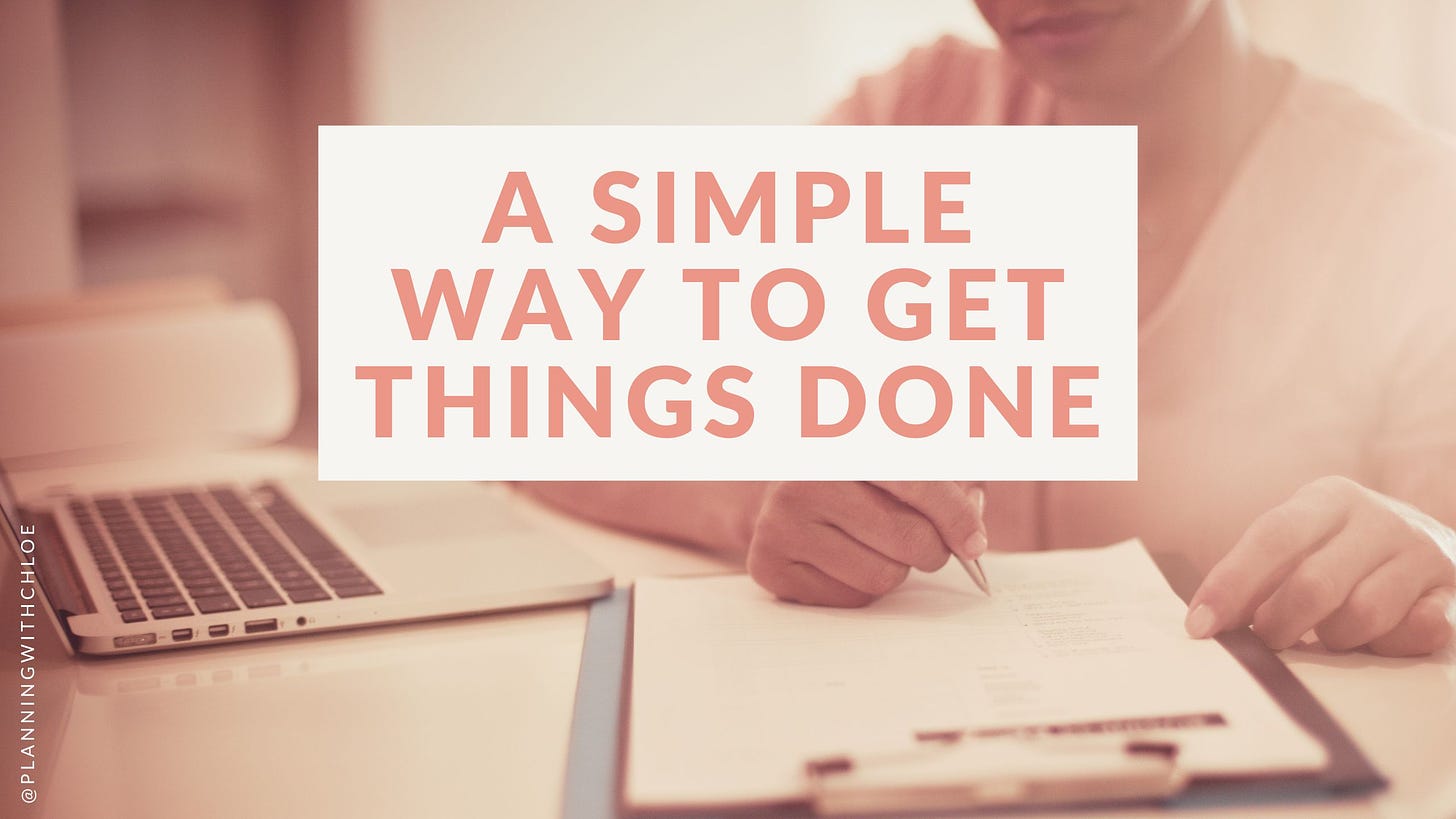 a simple way to get things done