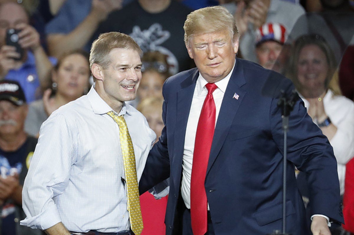 Trump Rewards Jim Jordan With Medal Of Freedom