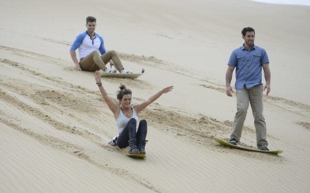 the bachelorette 6 sand race