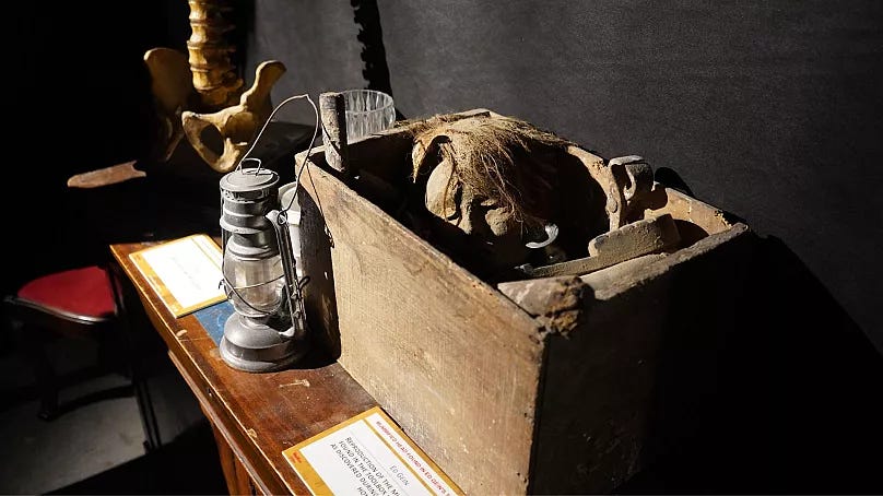 Ed Gein exhibit in London