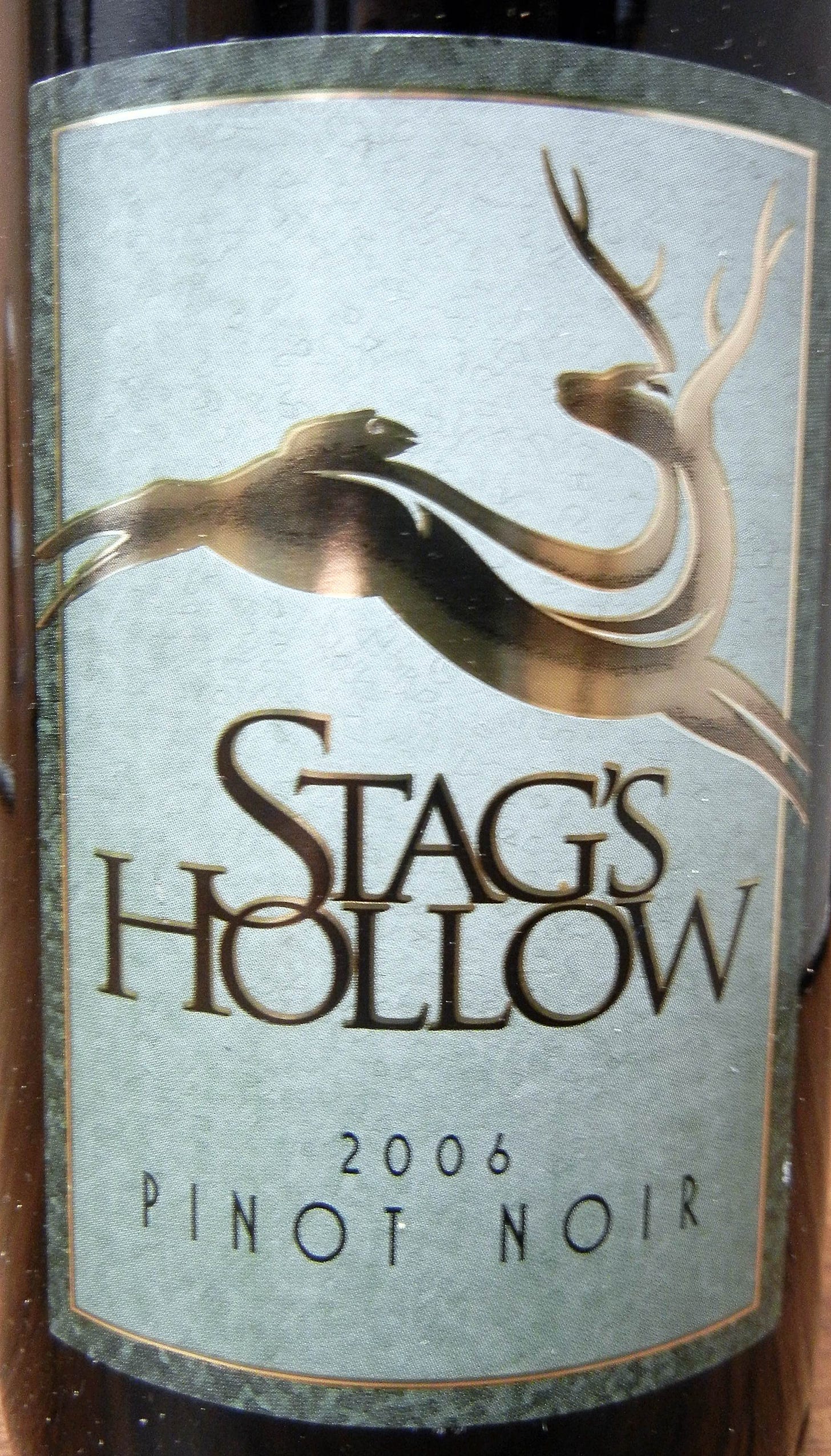 Stag's Hollow Pinot Noir 2006 Label - BC Pinot Noir Tasting Review 5