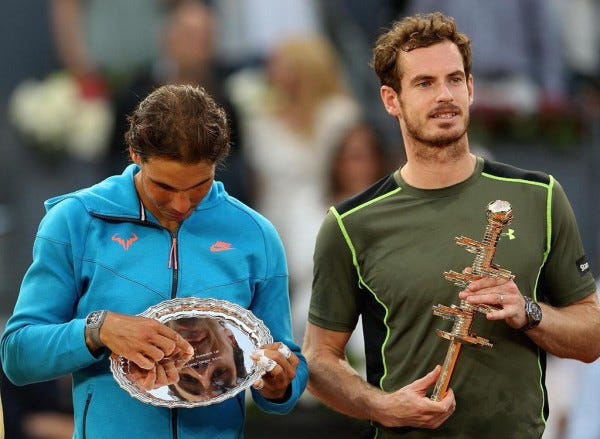 andy murray beats rafael nadal off at 2015 madrid tennis openandy murray beats rafael nadal off at 2015 madrid tennis open