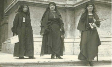 Nabawiya Moussa, Hoda Shaarawi and Saiza Naharawi