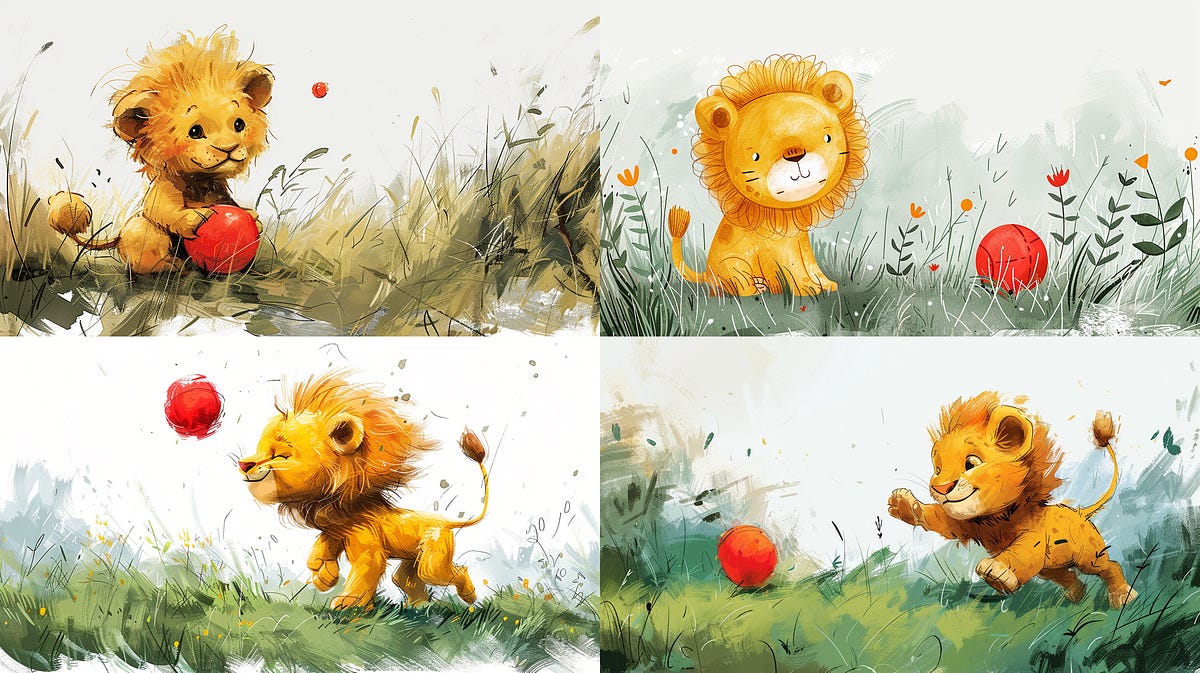 cute yellow Lion