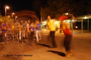 Dancers perform at the Ronstadt Transit Center in 2009.