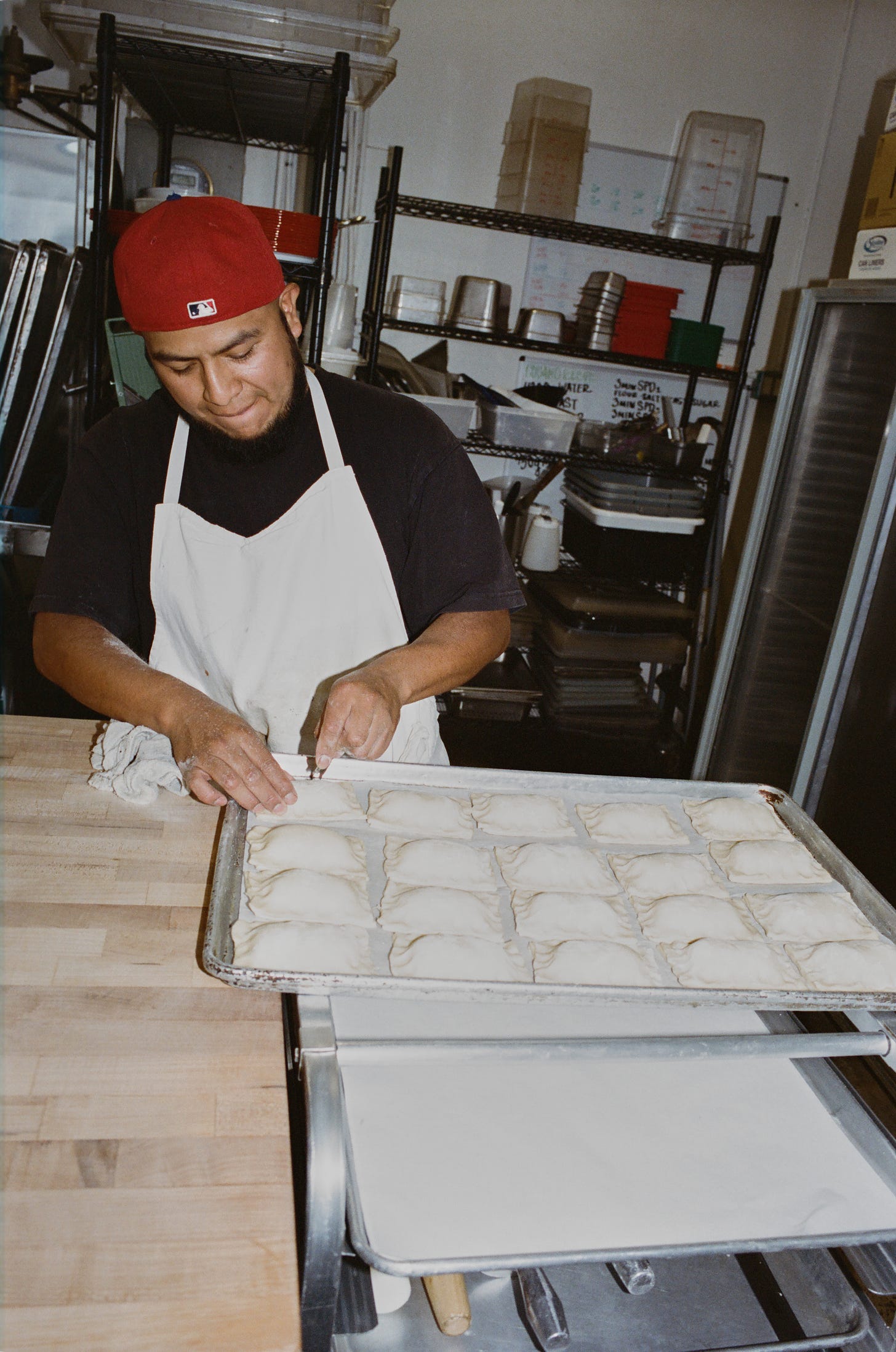 Pascual Guachiac makes pastelitos