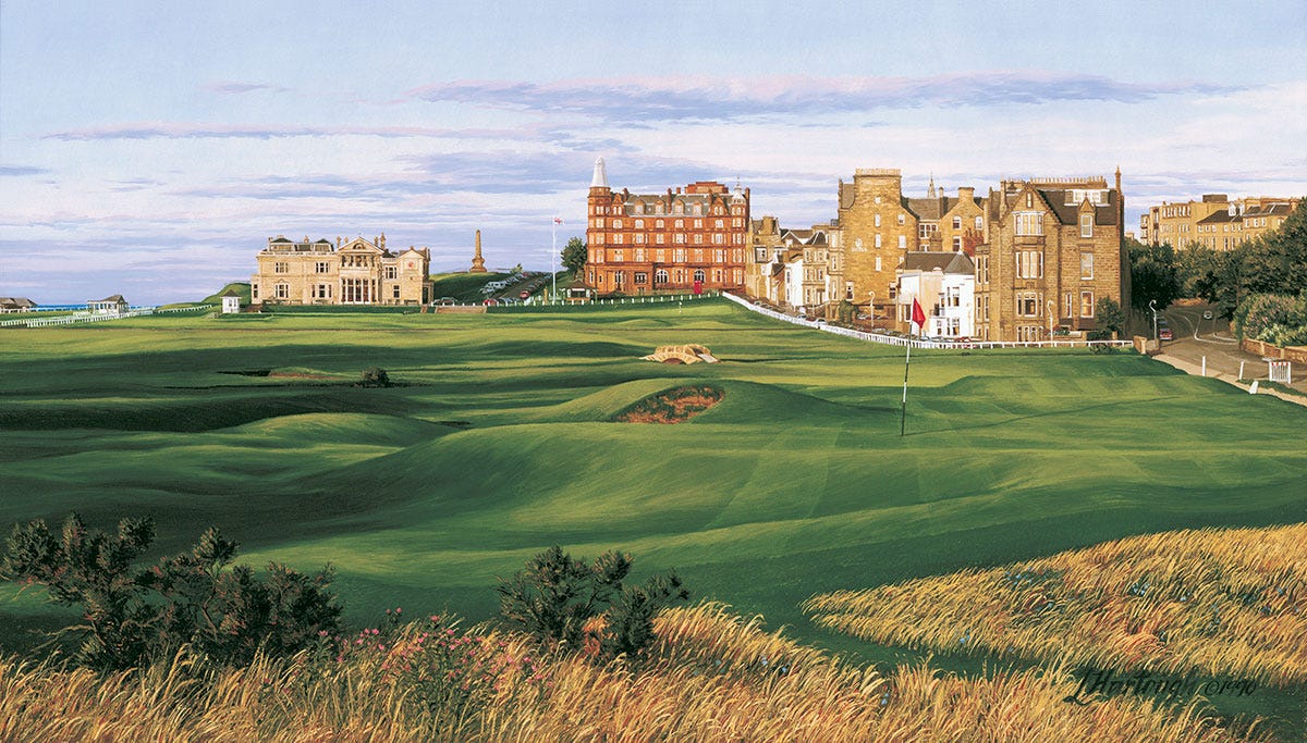 The 17th hole at Old Course St Andrews