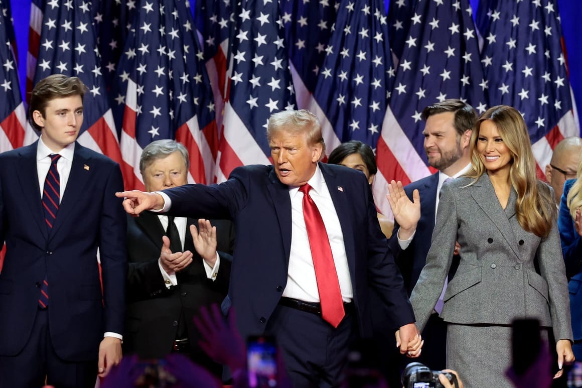 Republican Presidential Nominee Donald Trump Holds Election Night Event In West Palm Beach