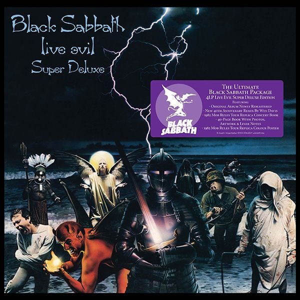 Black Sabbath celebra el 40º aniversario de “Live Evil”, su inolvidable  primer directo con Dio, en una reedición repleta de extras -  MariskalRock.com : MariskalRock.com