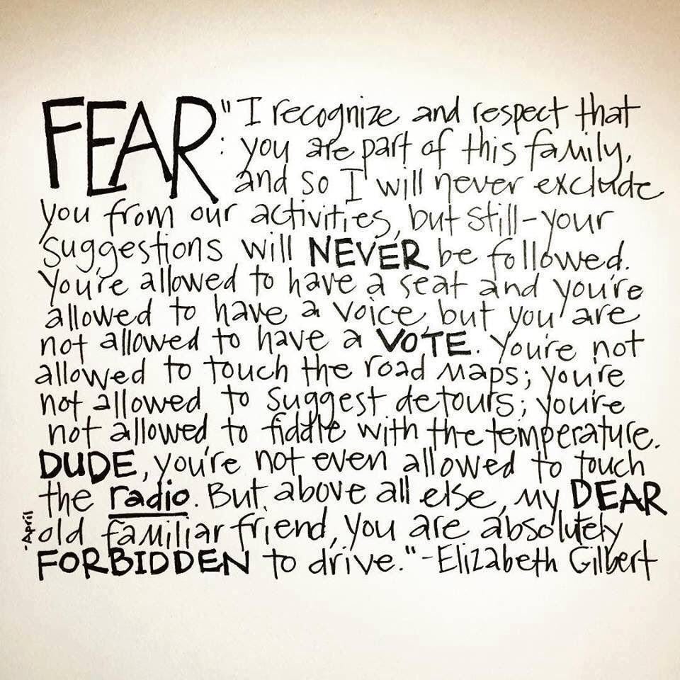 Elizabeth Gilbert on Creativity & Fear | Letter to Fear | Creative Mindfulness Exercise