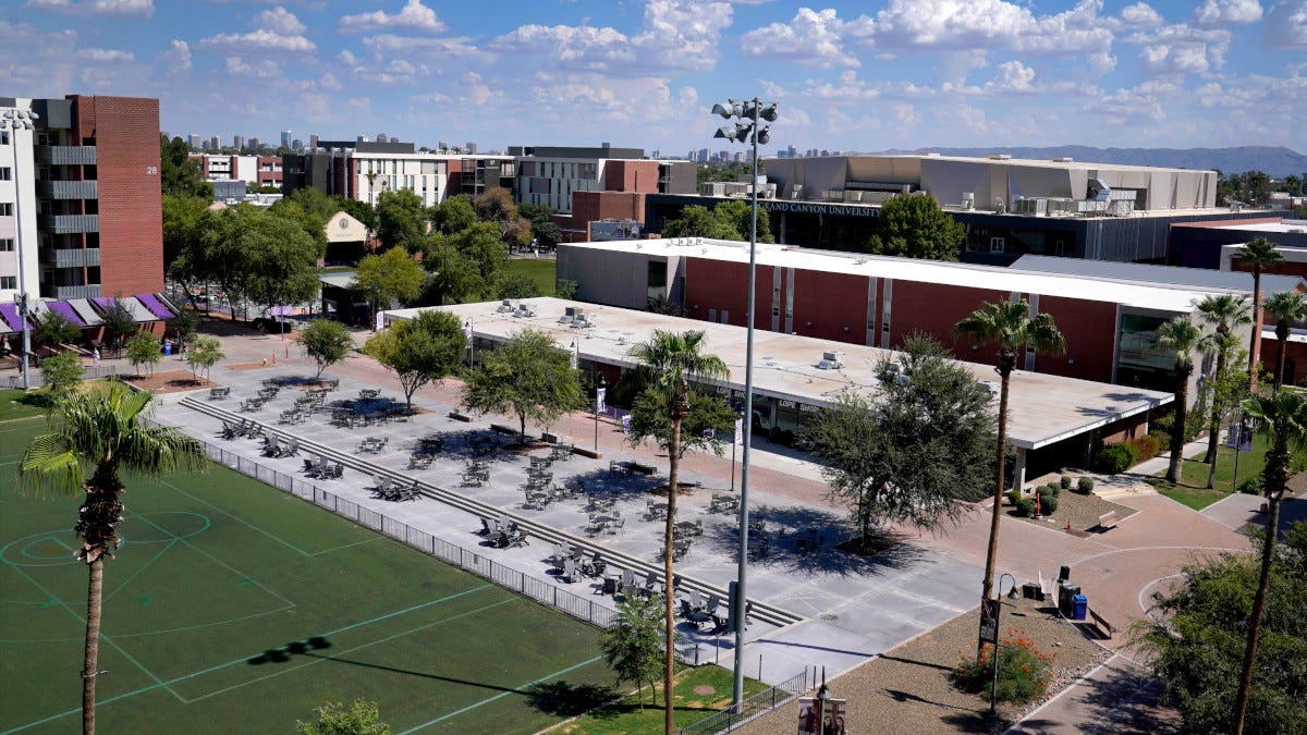 View of a college campus