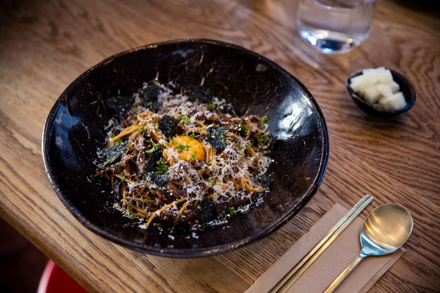 The bulgogi spaghetti. Photo / Babiche Martens