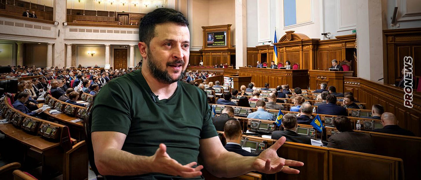 Az ukrán parlament megszavazta azt a törvényjavaslatot, amely lehetővé teszi V. Zelenszkij választások nélküli hatalmon maradását!