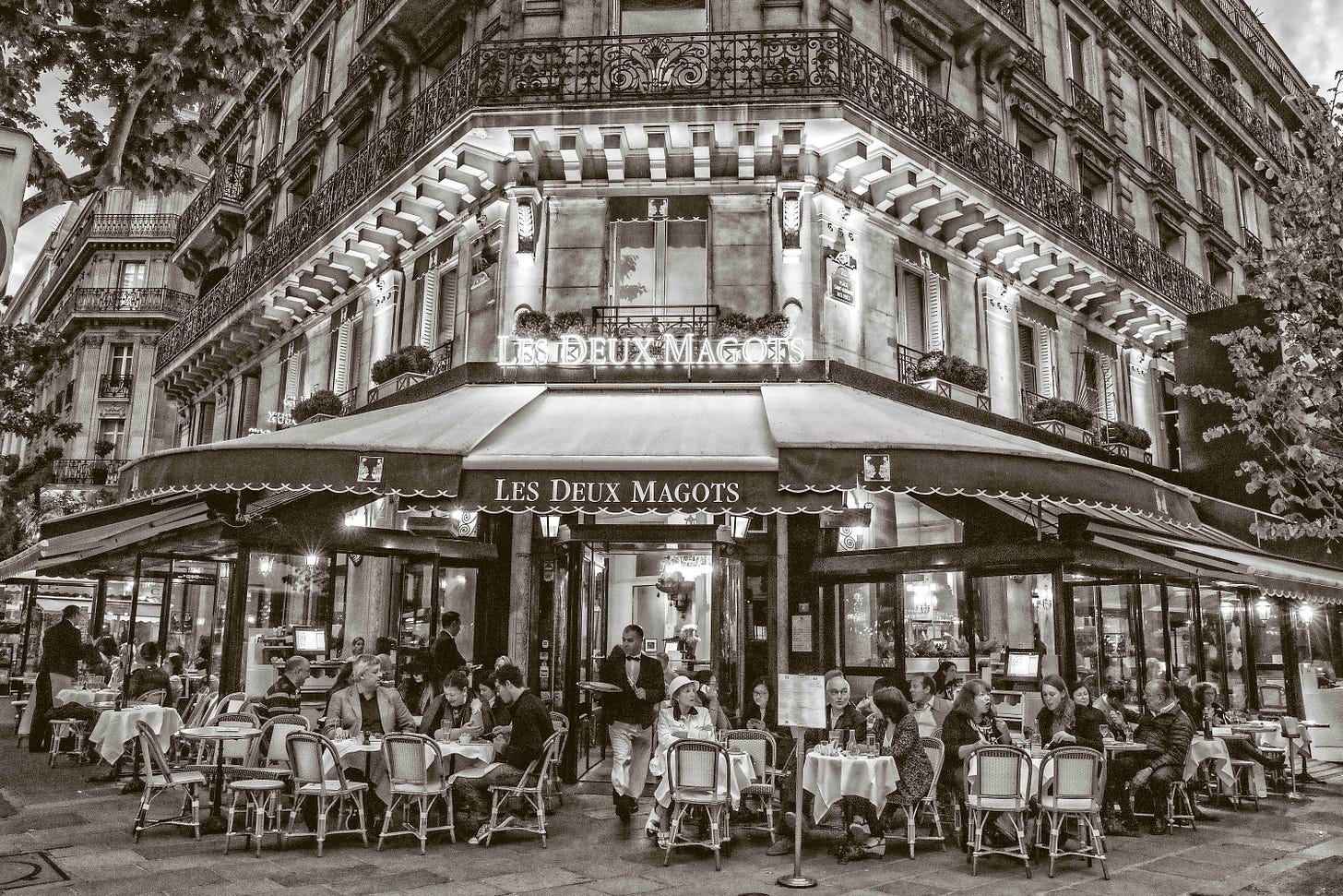 Paris France Photograph Les Deux Magots Sidewalk Cafe - Etsy Australia