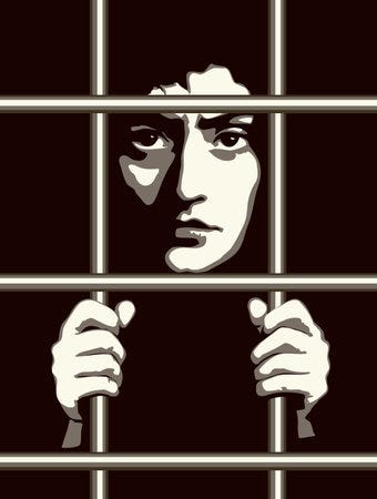 Behind Bars Man Stock Illustrations, Cliparts and Royalty Free Behind Bars  Man Vectors