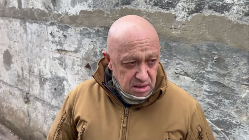 Yevgeny Prigozhin at the frontlines, Donbas, February 2023