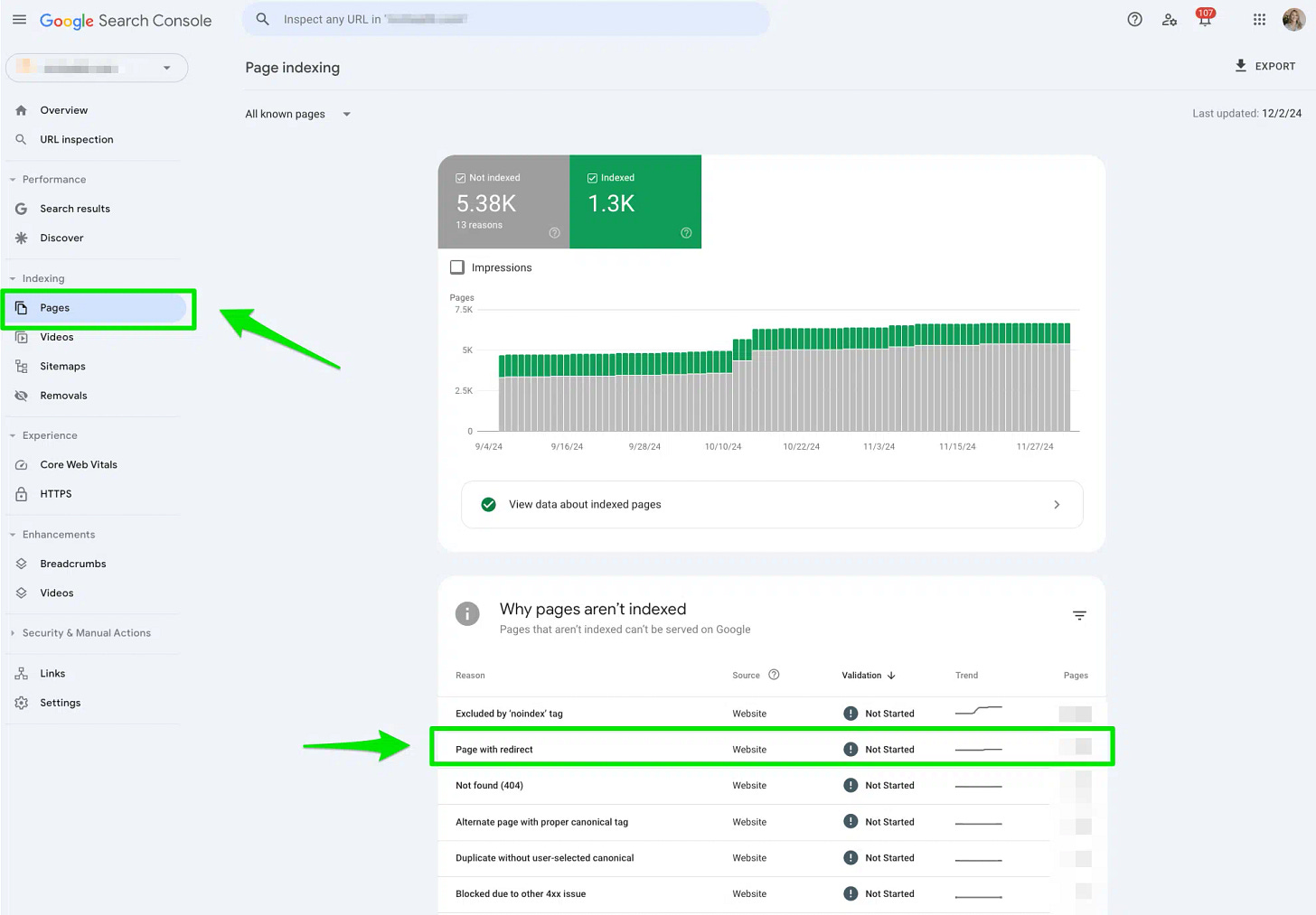 page-redirect-google-search-console-errors