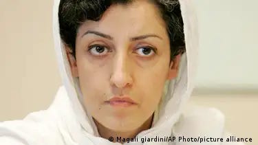 Narges Mohammadi pictured at the UN in 2008