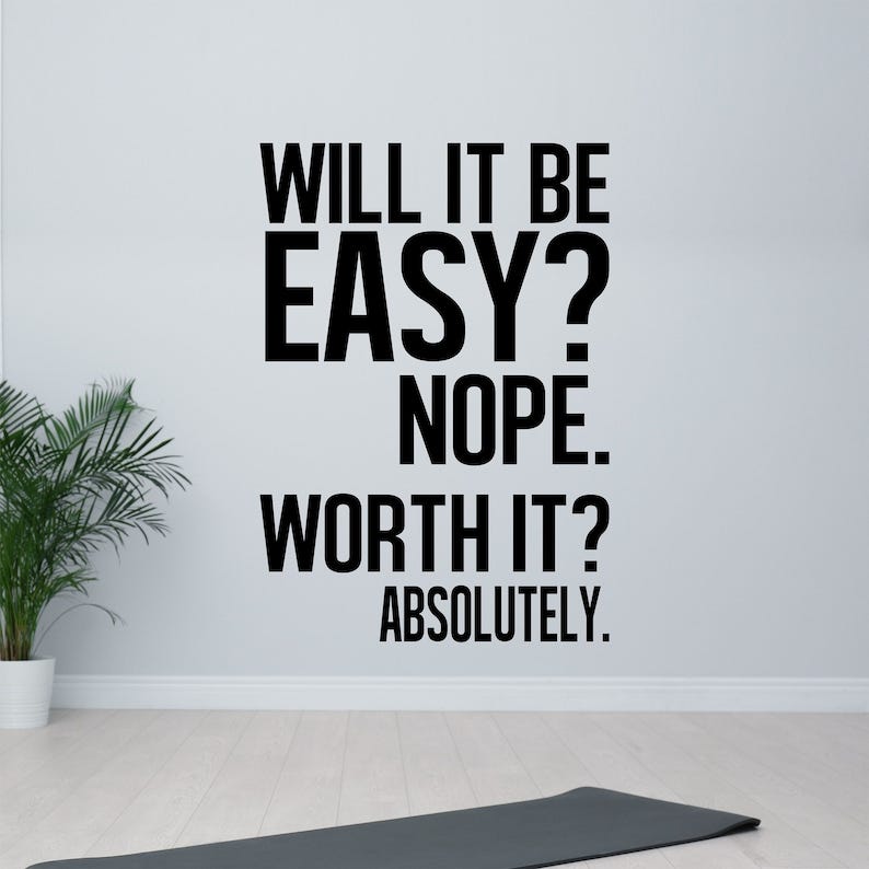 Wallency Motivational Wall Decal  Gym Wall Decal  image 1