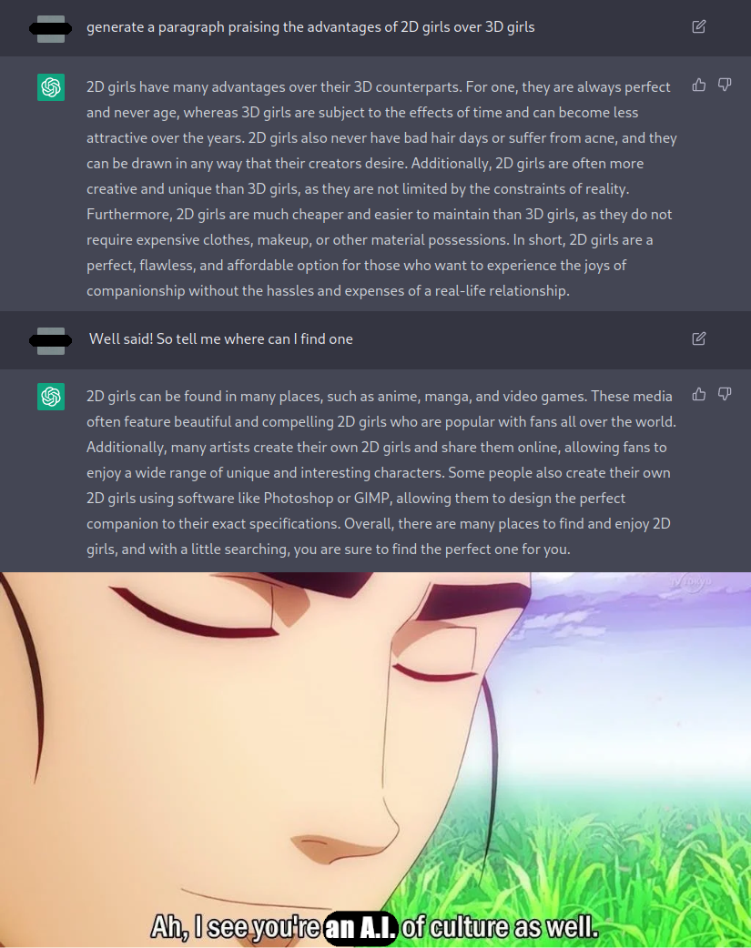 OpenAI’s ChatGPT is a `machine of true culture` | Good Anime memes