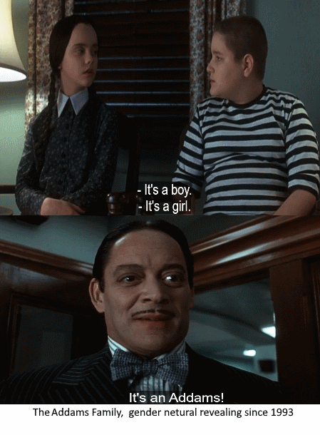 Addams Family, doing gender neutral baby announcements. :  r/traaaaaaannnnnnnnnns