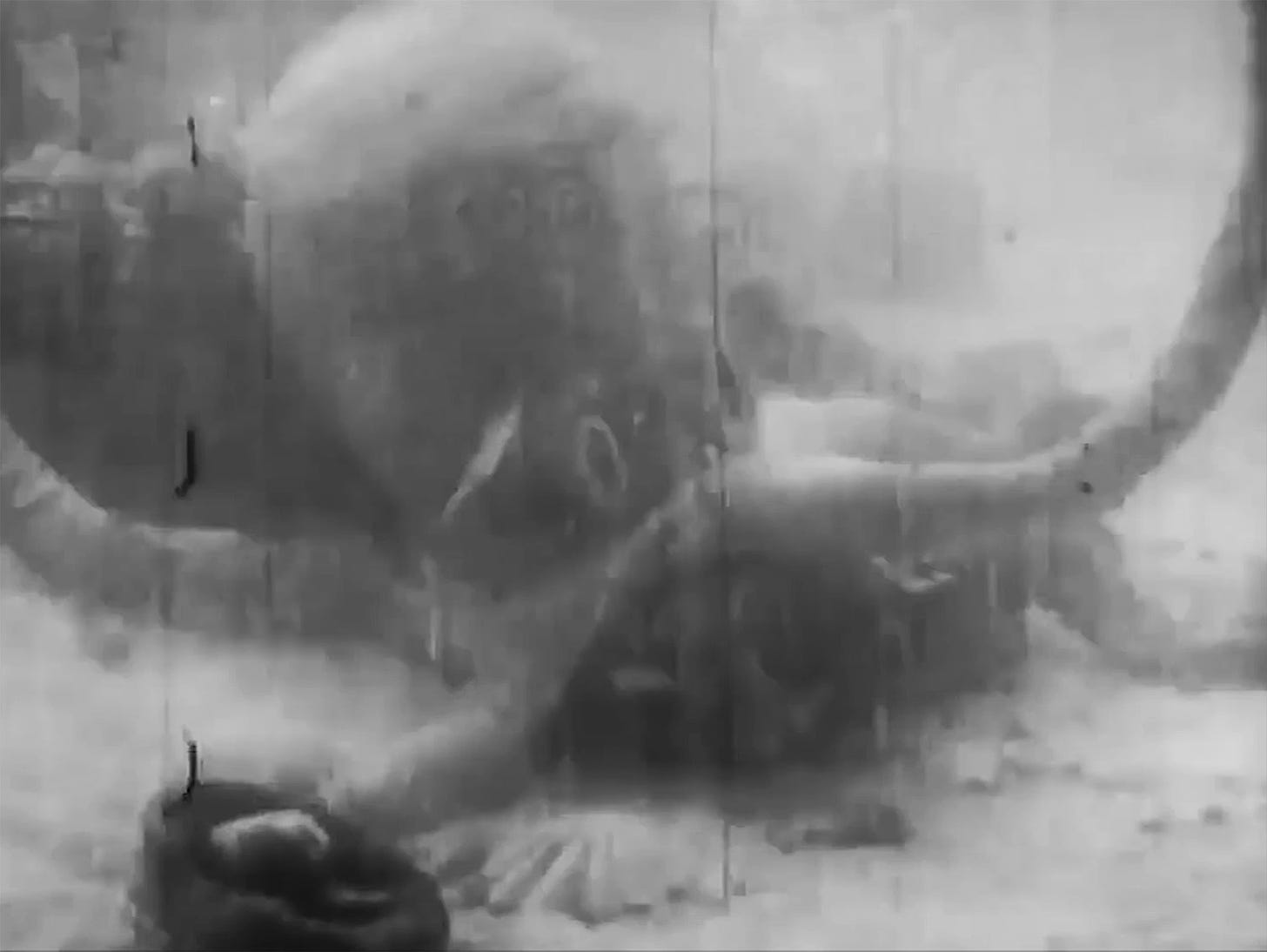 A hilarious fake octopus from the 1916 film version of 20,000 Leagues Under the Sea