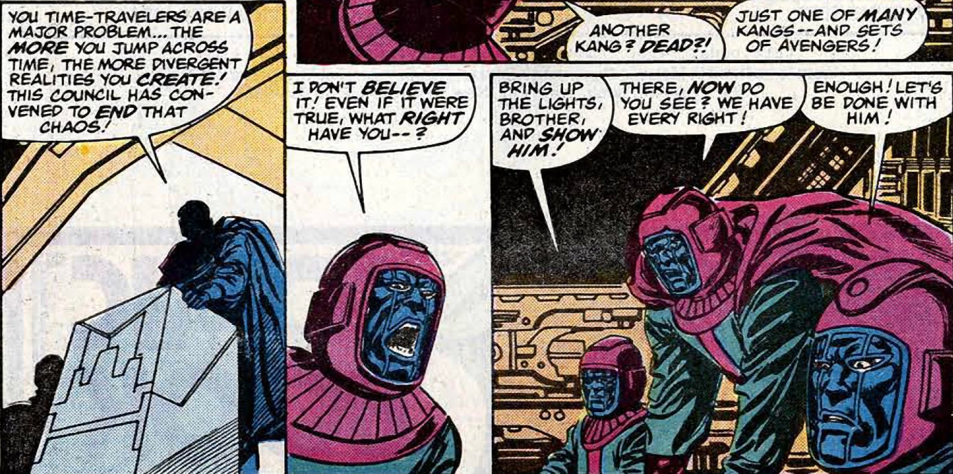 Avengers #267-269 (1986): 1st multiple Kangs; Space Phantom dies - Earth's  Mightiest Blog